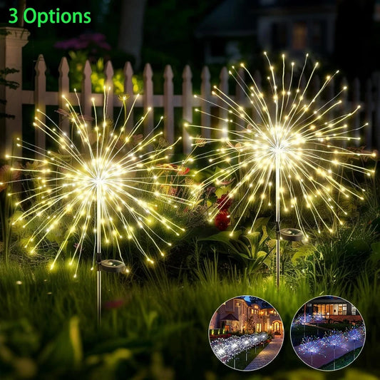 Paquete De 4 Luces Solares Para Fuegos