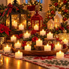 🎄 24 Velitas LED Navideñas | Sin Humo, Sin Cera y Sin Cables