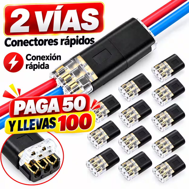 Une cables en segundos, sin pelar ni soldar! 🔧 Aprovecha nuestra promoción PAGA 50 Y LLEVAS 100 conectores rápidos