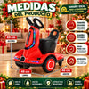 Carrito Eléctrico Montable para Niños | Luces LED + Control Remoto + Respaldo + Cinturón de Seguridad