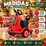 Carrito Eléctrico Montable para Niños | Luces LED + Control Remoto + Respaldo + Cinturón de Seguridad