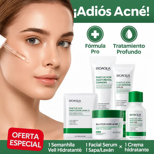 Kit Express Anti-Acné Ácido Salicílico x5 – Transforma Tu Piel