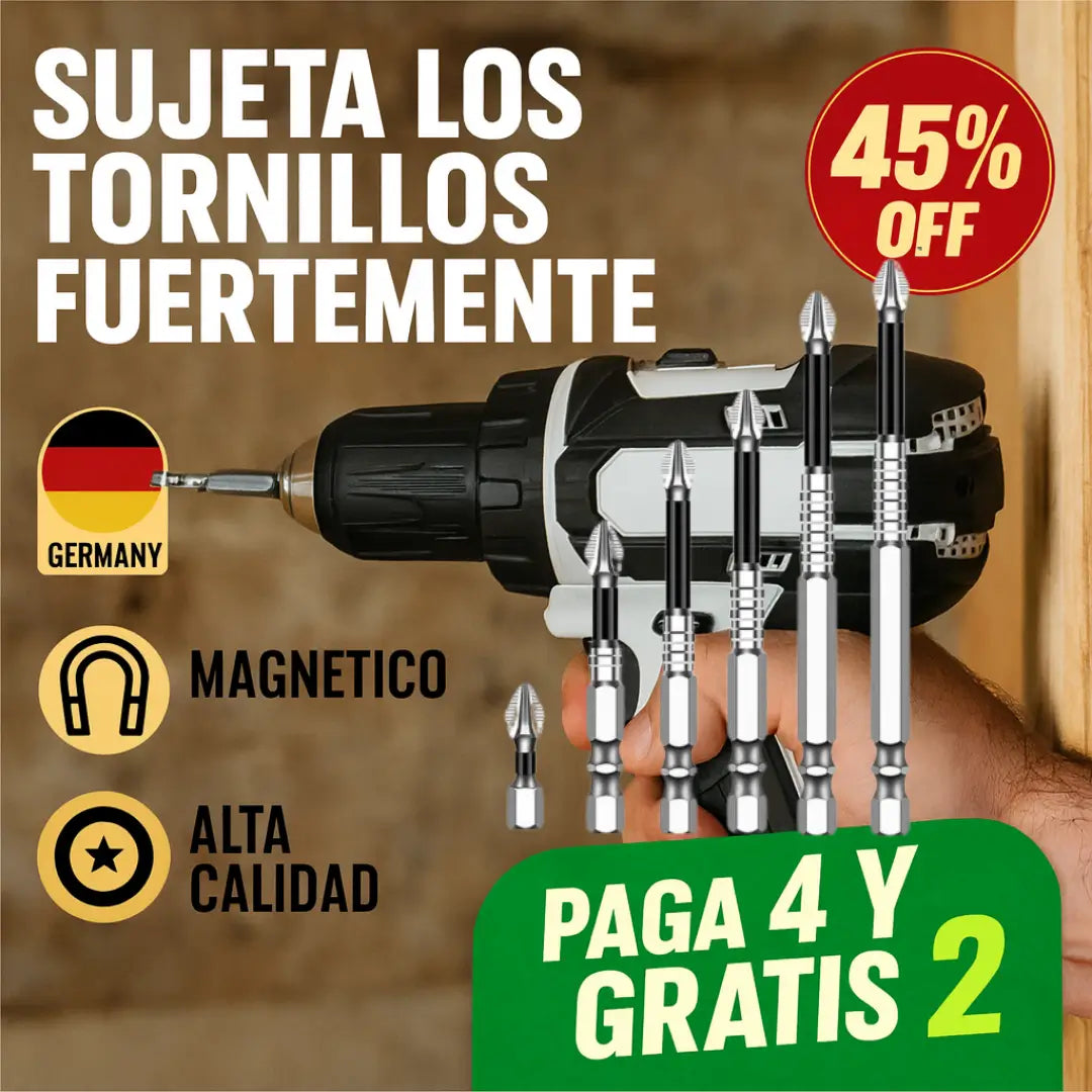 TorqueMax™ Atornilla firme y sin resbalones | COMPRA 4 LLEVA 6
