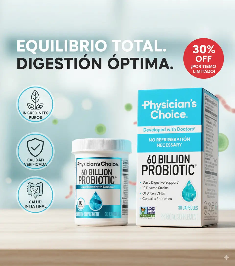BioBalance™ – 60 mil millones de UFC para digestión ligera y bienestar adios hinchazón