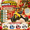 Triciclo Infantil 3 en 1  Barra Paseadora Ajustable + Pedales - El Regalo Perfecto para Navidad