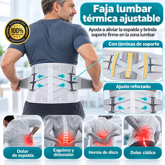 Faja De Soporte Lumbar Ajustable