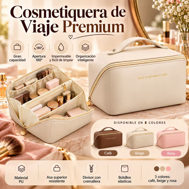 Cosmetiquera de Piel Impermeable