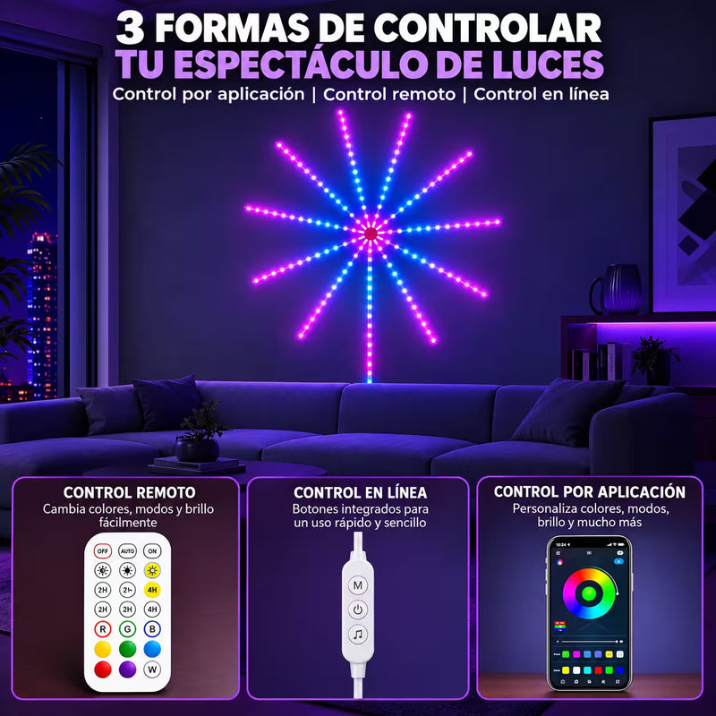 NavidadGlow™ Fuegos Artificiales de Luz que Llenan tu Navidad de Color 🎄✨