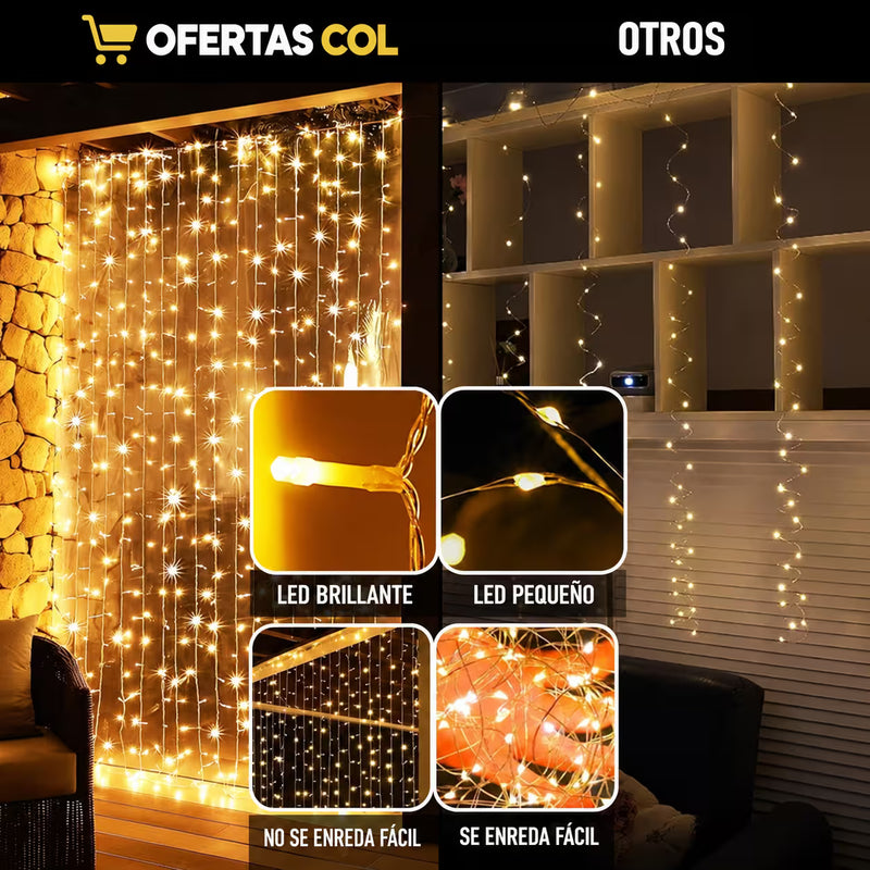 Luces En Chorro 3x3M 300 Led
