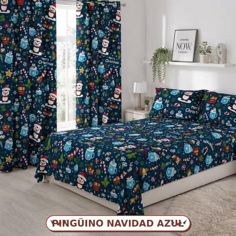 Christmas™ – Transforma tu Habitación esta Navidad x6 Piezas GRATIS cortinas ✨